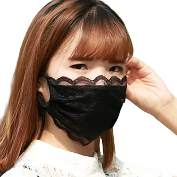 

10Pcs Reusable Dust Proof Anti Haze Droplet Cycling Driving Lace Mask Washable Protective Face Mouth Mask fast shipments