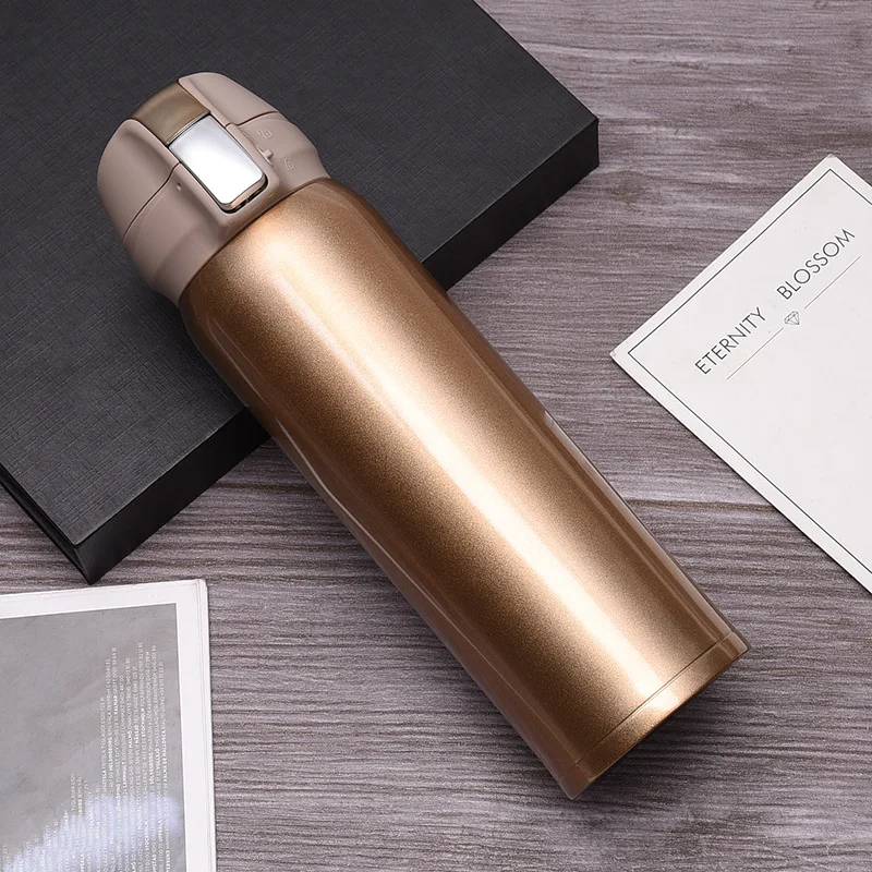 Champagne gold 500 мл кружка с двойным слоем из нержавеющей стали для автомобиля - Цвет: Champagne gold