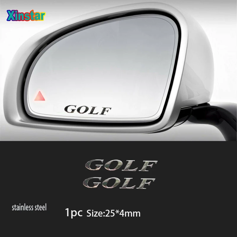 

2pcs Car rearview mirror sticker For VW GOLF 1 2 3 4 5 6 7 7.5