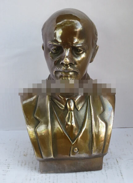 

Antique copper Art collectible Exquisite Lenin Busts sculpture Metal crafts, Modern home decor Gifts