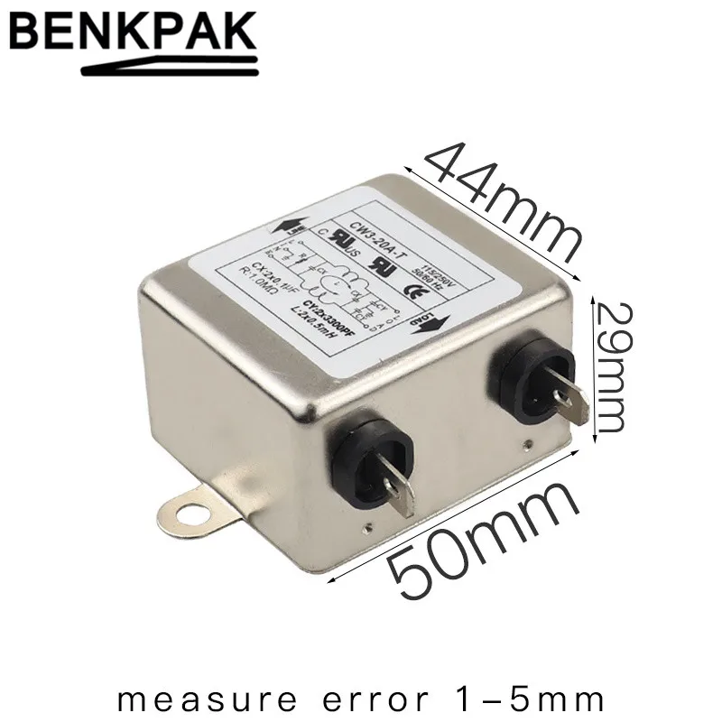 Однофазный разъем для фильтра EMI 115 В/250 В 20 А переменный ток CW3 20A T|connector ac|connector