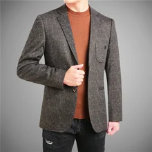 Блейзеры для мужчин, Осень-зима, повседневные Костюмы, культивирование морали, высокое качество, пальто, деловой мужской костюм, куртка