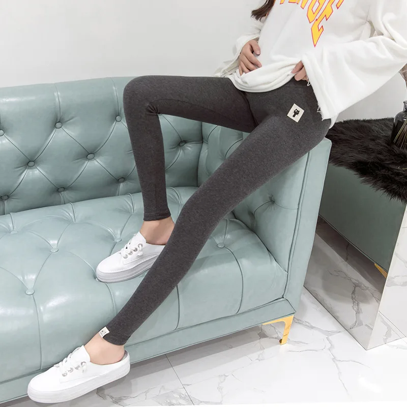 Thick Pregnant Women Autumn Pregnancy Pencil Pants Spring Winter Casual Maternity Legging Elastic Waist Belly Legging Clothes