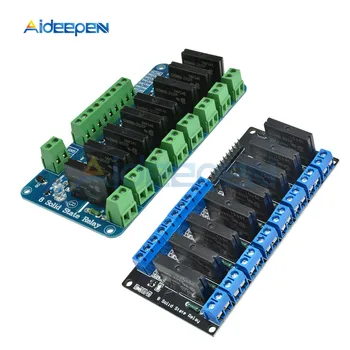 

DC 5V SSR 8 Channel Solid State Relay Module Low Level G3MB-202P 240V 2A SSR Output With Resistive Fuse For Arduino