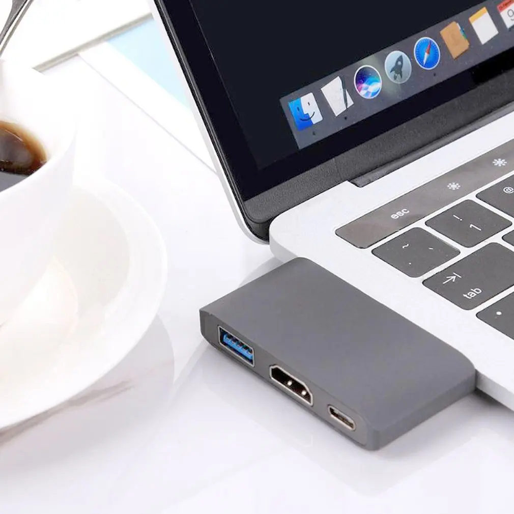 3 порта USB C адаптер хаб К HDMI 4K Dex режим для samsung S8/9 nyd переключатель