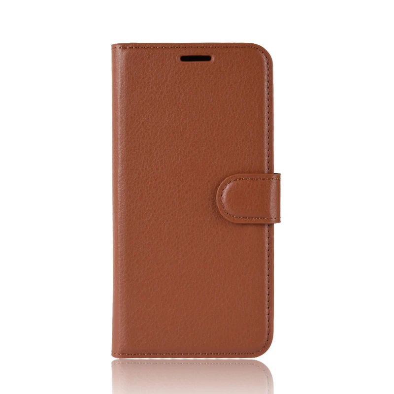 Чехол Wiko Y80, роскошный ультра-тонкий флип-чехол для телефона из искусственной кожи для Wiko Y 80, защитный чехол-подставка, чехлы для мобильных телефонов 5,99" - Цвет: Brown