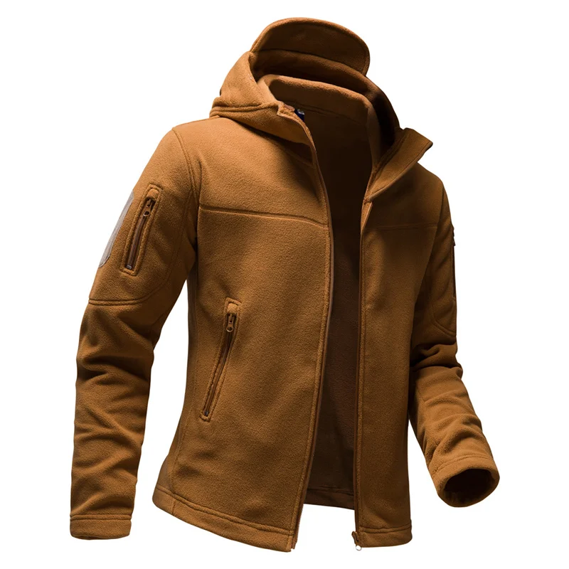 

Spring and Autumn New Men's Pure Color Windproof Jacket Fashion Hooded Casual Jacket Outdoor Mountaineering Wear