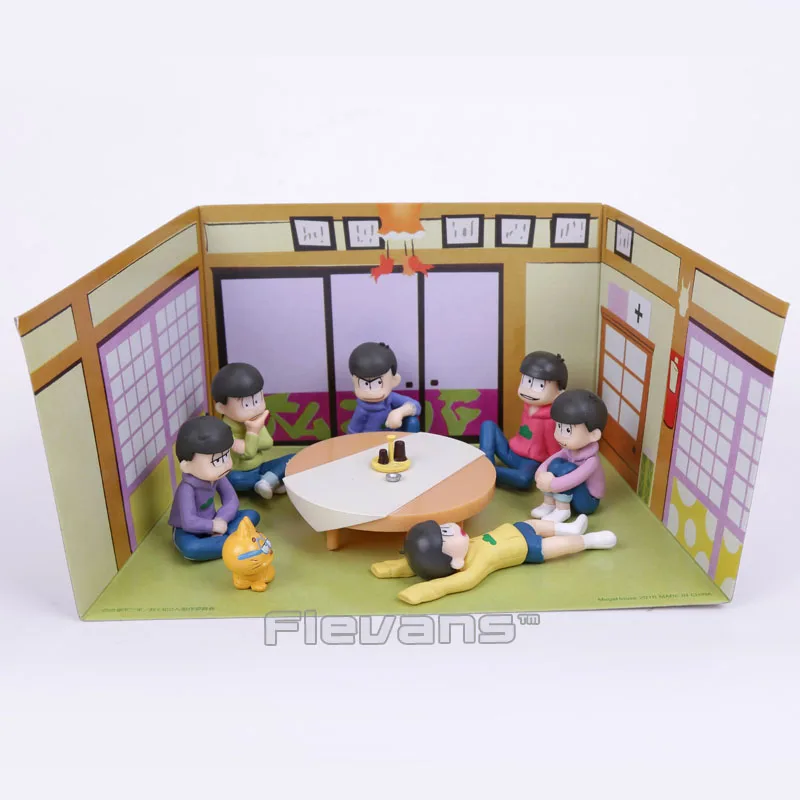 Osomatsu San Mr osomatsu san Karamatsu Ichimatsu мини ПВХ Фигурки коллекционные модели игрушки 6