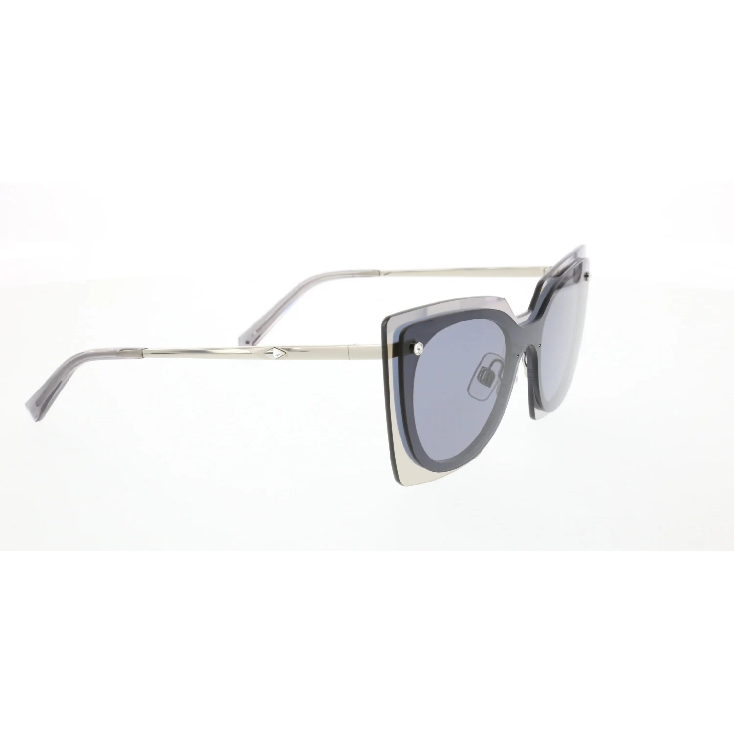 

Women's sunglasses swr 0201 16a unibody silver polycarbonate square square 56-16-140 swarovski