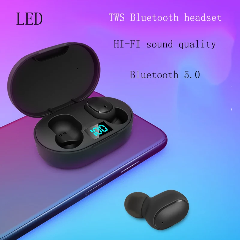 FLUXMOB TWS E6S Mini Earbuds HD CALLs Wireless Bluetooth 5 0 Earphone With Mic charging BOX Sport Headset For all smart Phone
