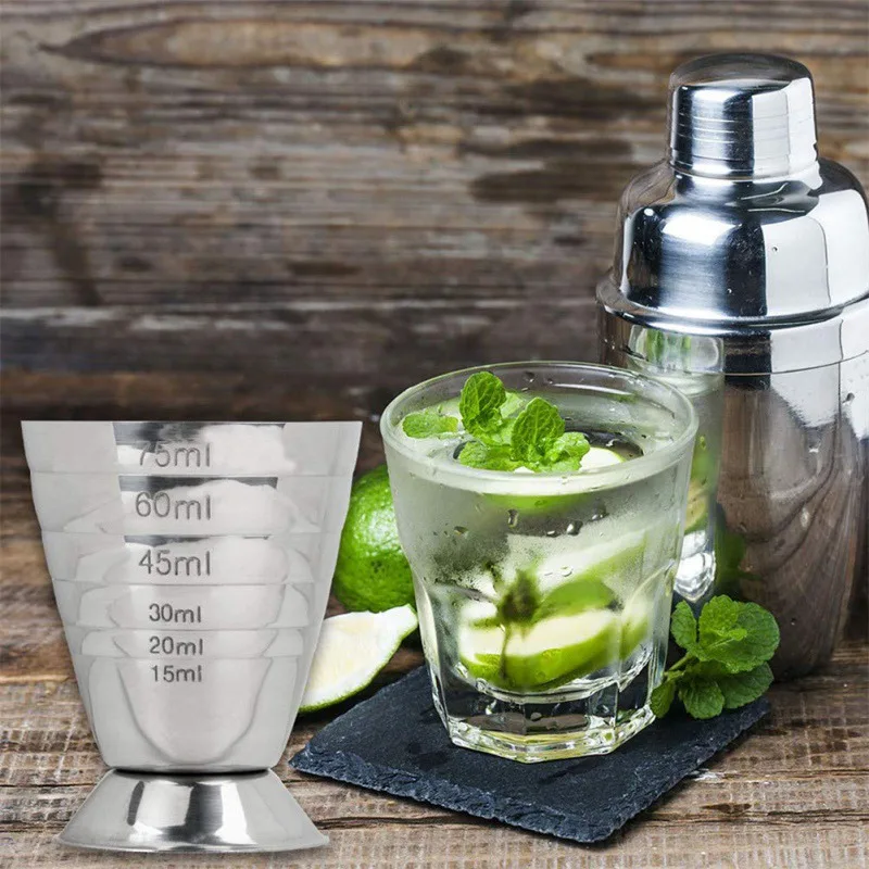 Мерная чашка с чашей для коктейльных напитков мерная ликера Mojito бартендинга