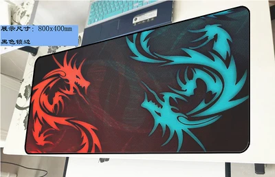  80*40cm Gaming Mouse Pad Large XL Dragon Logo Computer Mousepad XXL Rubber Desk Mat for Laptop for 