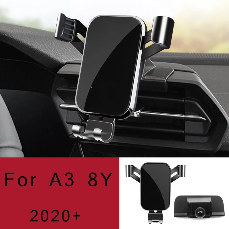 Support de téléphone de voiture pour Audi A3 S3 RS3 8V Q2 SQ2, Support de style GPS, Support rotatif, accessoires mobiles