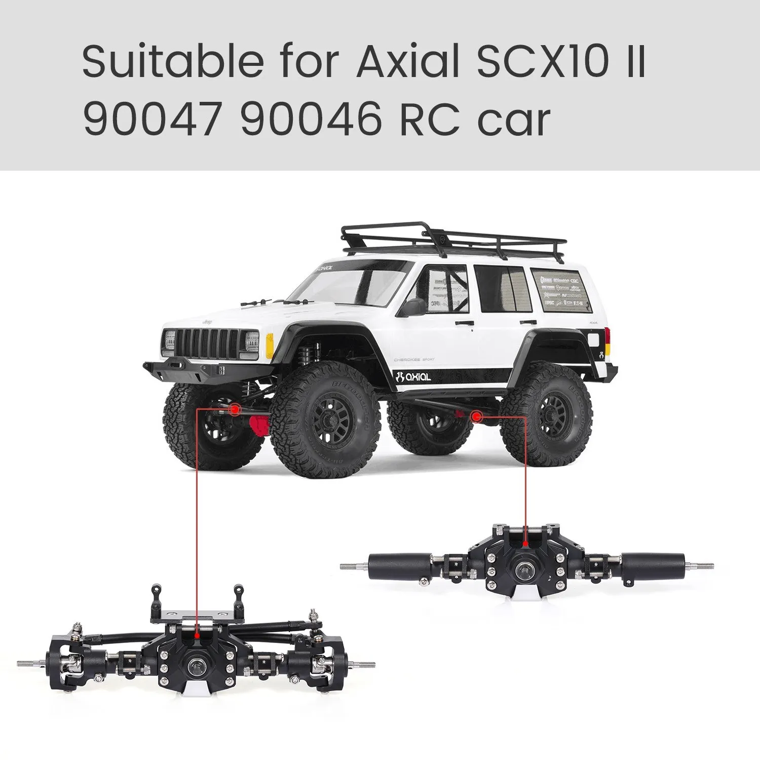 ׽þ SCX10 II 90046 90047 RC 긮 ׽ ü, ˷̴ ձ Ʈ ׽,  