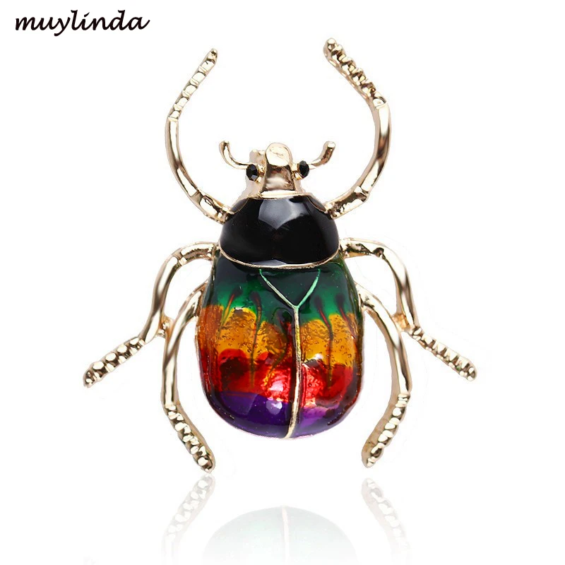 muylinda Enamel Bug Beetle Brooches For Women Jewellery Women Party Insect Broach Brooch and Pins Clothes Scarf Jewelry