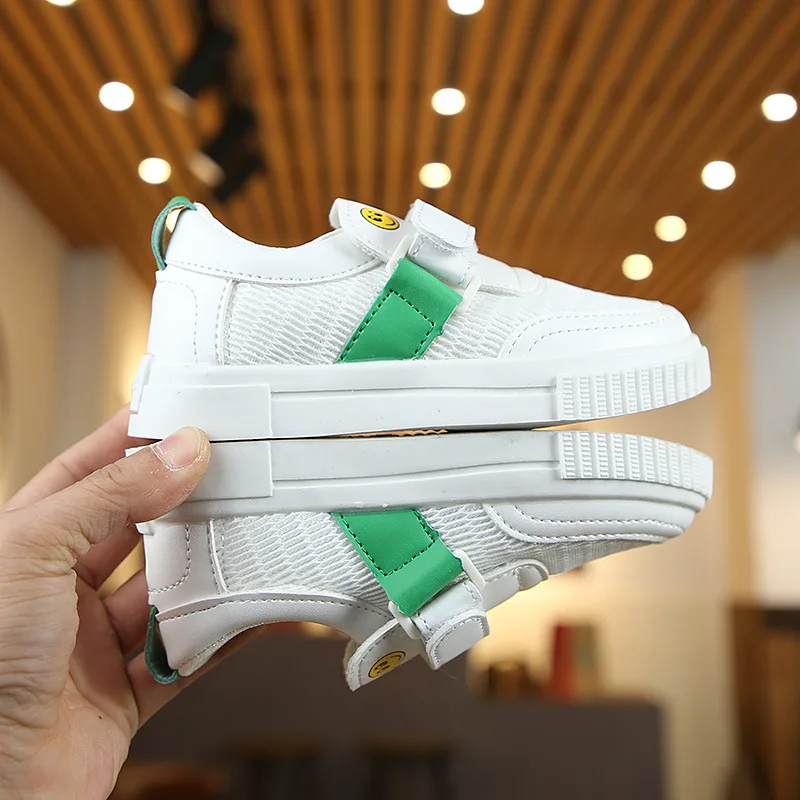 New children's shoes; children's sports shoes; boys' white shoes; girls casual student shoes; Korean PU waterproof shoes