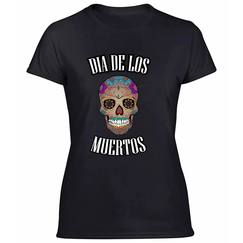 Стиль Хэллоуин мексиканский череп-Dia De Los Muertos футболка для мужчин Юмор мужские футболки Harajuku Homme