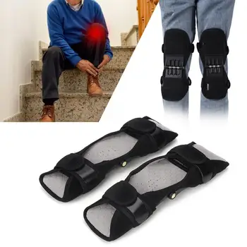 

1 Pair Breathable Joint Support Power Lift Spring Knee Brace Pads for Sports Outdoor Pain Relieve Knee Pad Brace Care l
