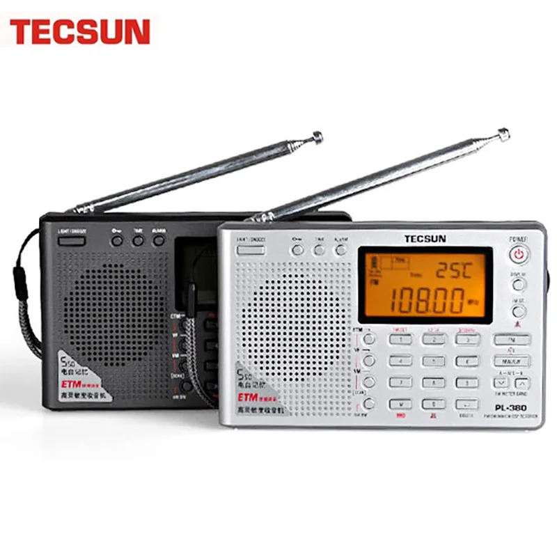 Tecsun PL-380 DSP PLL FM MW SW LW Digital Stereo Radio World-Band Receiver Portable Full Band Small Size | Электроника