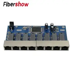 8 коммутатор Настольный RJ45 Ethernet коммутатор 10/100/1000 Мбит/с Lan переключатель концентратора 8 портов как PCBA
