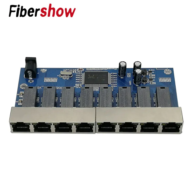 Коммутатор настольный с 8 портами Gigabit RJ45 10/100 Мбит/с | Безопасность и защита