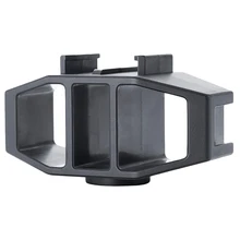 AABB-Vijim Gp-1 для Gopro Vlogging Подставка Кронштейн двойной холодной обуви крепление 1/4 дюймов Резьба штатива для Gopro Hero 7 6 5 Sjcam-Eke