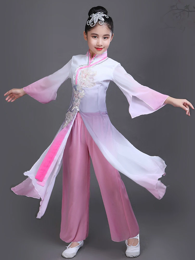 Disfraz de baile para niños y niñas, ropa de baile clásica étnica, con  paraguas|Danza tradicional china| - AliExpress