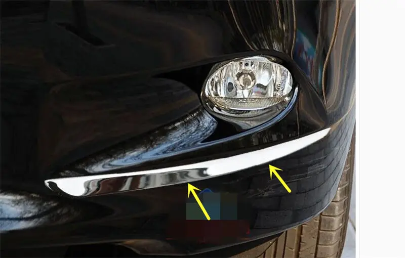 

Chrome Front Fog Light Cover Trim Eyebrow 2pvcs for Honda Accord mk8 2008 - 2010