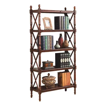 

solid Wooden Bookshelf Of Hongmingxuan Places On The Ground Shelf Bookcase Simple Multi-storey Living Room Children Bookshel