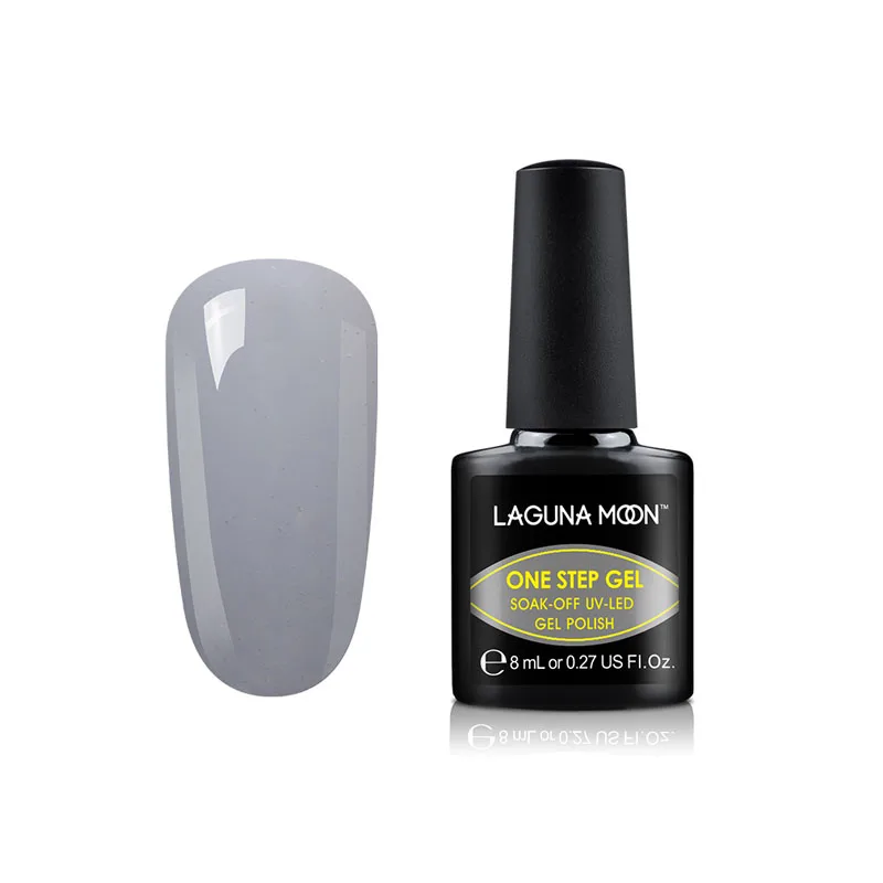 Lagunoon 8 мл одношаговый чистый цвет УФ-гель для ногтей Дизайн ногтей DIY замочить от светодиодный Гель-лак Полупостоянный лак Гибридный Гель-лак - Цвет: 6043