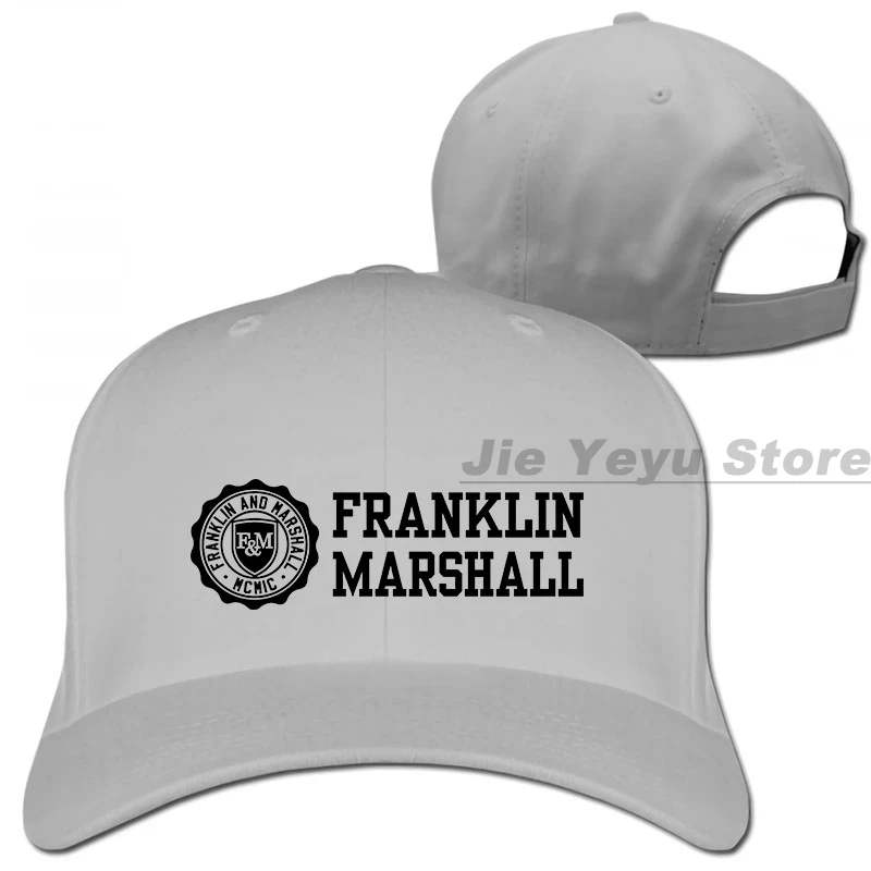 Franklin& Marshall MF356 хлопковая черная бейсболка с круглым вырезом для мужчин и женщин, кепки для водителя грузовика, модная Регулируемая Кепка - Цвет: 1-Gray