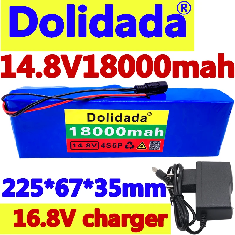 Набор литий-ионных батарей Dolidada 14 8 в 18 Ач 4s6p 18650 нагреватель для ночной рыбалки