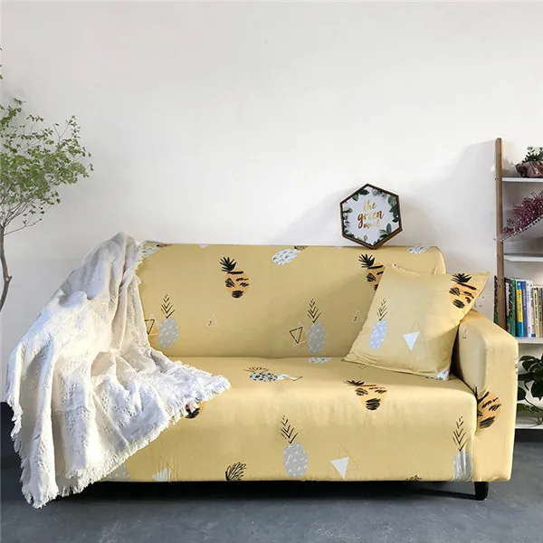 Color 17 Christmas Style Couch Cover Cotton Elastic Sofa Cover for Living Room Slipcovers Sofa Towel Single/Two/Three/Four-seater - Цвет: Color 17