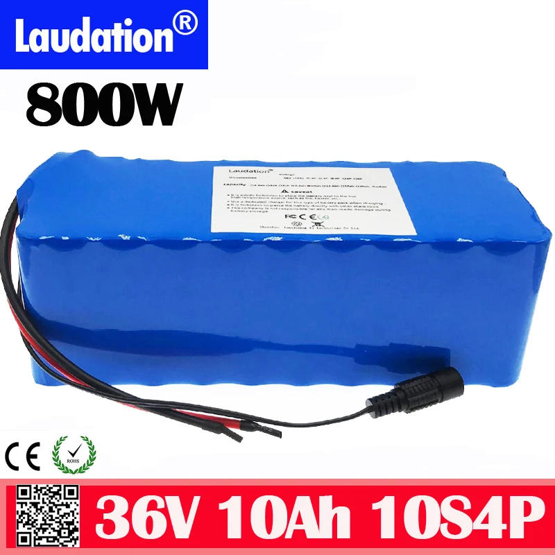 

36v battery electric bicycle battery 18650 Li-ion Battery 10S4P 36V10Ah 800W High Power and Capacity Motorcycle Scooter with BMS