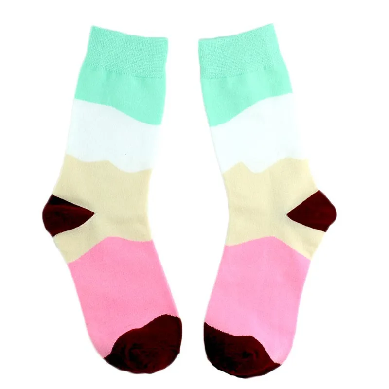 Multicolor Четыре пары взрослых носков; модерн - Цвет: Multicolor