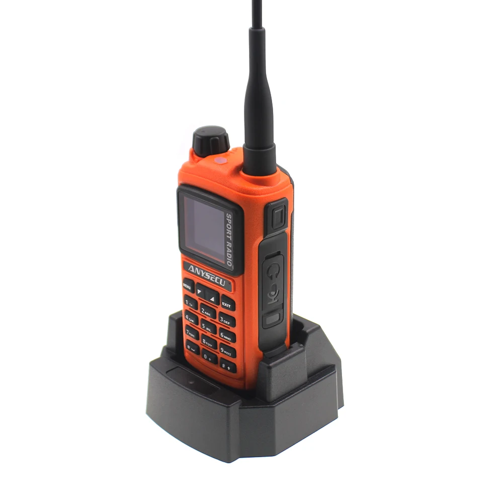 Anysecu AC-580 Bluetooth Walkie Talkie профессиональное Спортивное радио VHF 136-174MHz UHF 400-520MHz 5W радиостанция GP8800