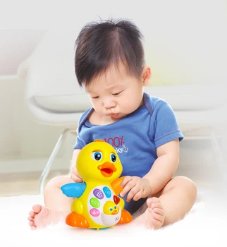 

Baby Toys EQ Flapping Yellow Duck Sing Dancing Infant Music Electrical Universal Toys For Children Kids Early Education