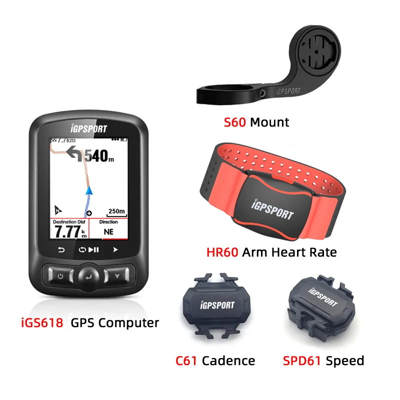 

IGPSPORT ANT+ GPS IGS618 Bike Bicycle Bluetooth Wireless Stopwatch Speedometer Waterproof IPX7 Cycling Bike Speedometer Comput