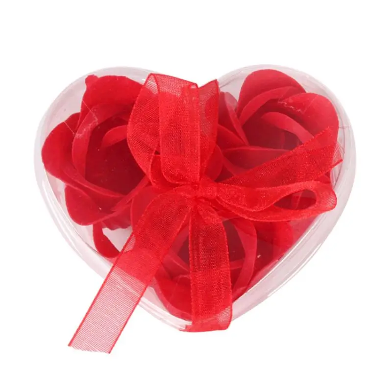 День Святого Валентина искусственный ароматизированный лепесток розы Подарочная коробка для ванны мыло для тела цветок подарок Свадебная вечеринка - Цвет: R2