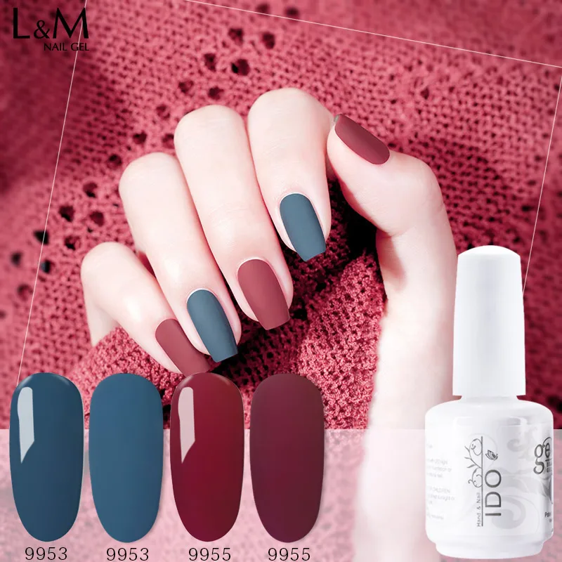 

IDO NEW Arrival Morandi 36 Colors Series Nail Gel Polish Soak Off UV/ LED (1 base +10 morandi colors + 1 matte top coat) 12 Pcs