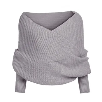 

Autumn V Neck Knitted Sweater Wrap Knitwear Fashion Sweaters 2020 Winter Tops For Women Pullover Jumper Pull Femme Truien Dames