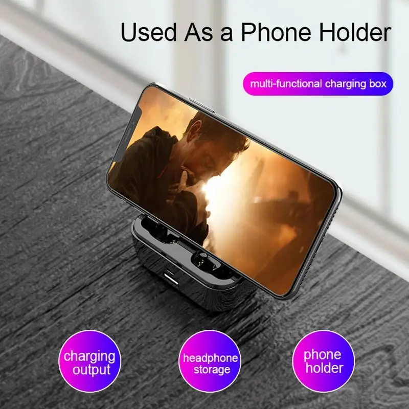 Cena G6S Bluetooth słuchawki LED szybkie bezprzewodowe ładowanie słuchawki douszne regulacja głośności TWS słuchawka z 3500 mAh Power Bank długi na baterie życie