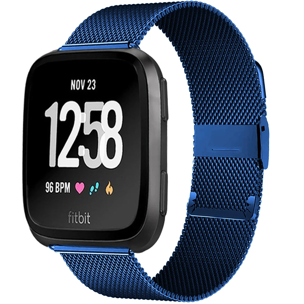 Миланский ремешок для Fitbit Versa/Versa 2/versa Lite, ремешок из нержавеющей стали, ремешок для браслета, аксессуары для умных часов