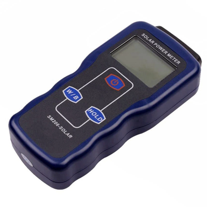 US $56.14 Solar Power Meter High Precision Light Meter Solar Radiation Tester Optical Solar Research Glass Light Intensity Data Peak Hold