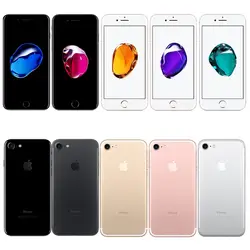 Разблокированный Apple iPhone 7 4G Celulares сотовый телефон 32/128 ГБ/256 IOS Quad-Core, сканер отпечатка пальцев, мобильный Celular Smartphone1960mA Iphone7