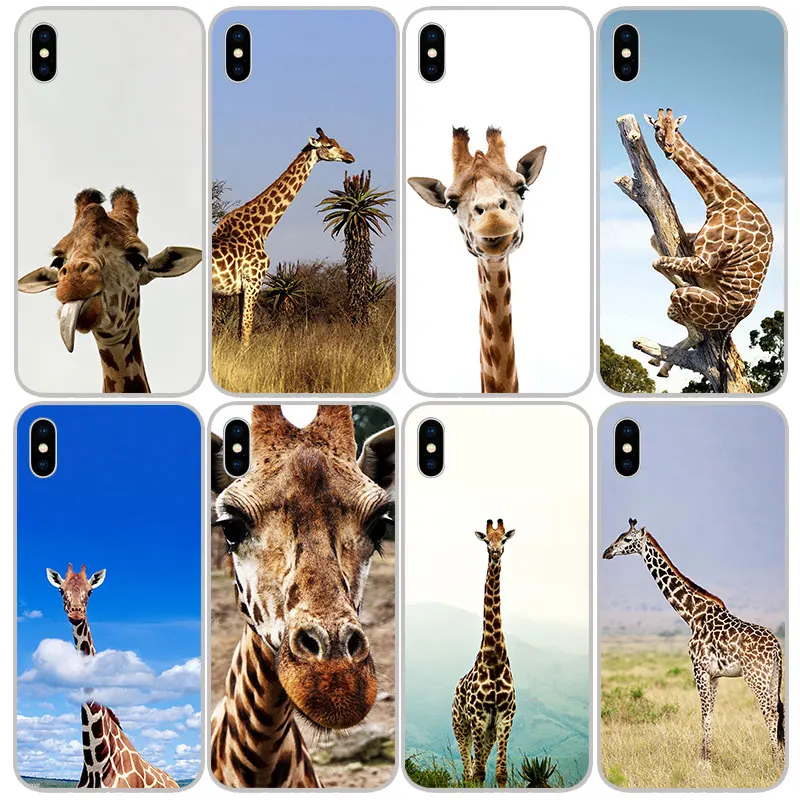 Giraffe Silicone Soft TPU Cases Covers For iPhone 11 Pro XS Max X XR 8 7 6S Plus 5S SE 4S Silicon Case Cover |
