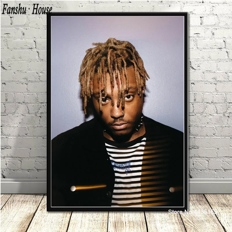 

Juice WRLD R.I.P Poster Wall Art Rapper Star Music Album Canvas Painting Posters and Prints Picture for Living Room Home Decor