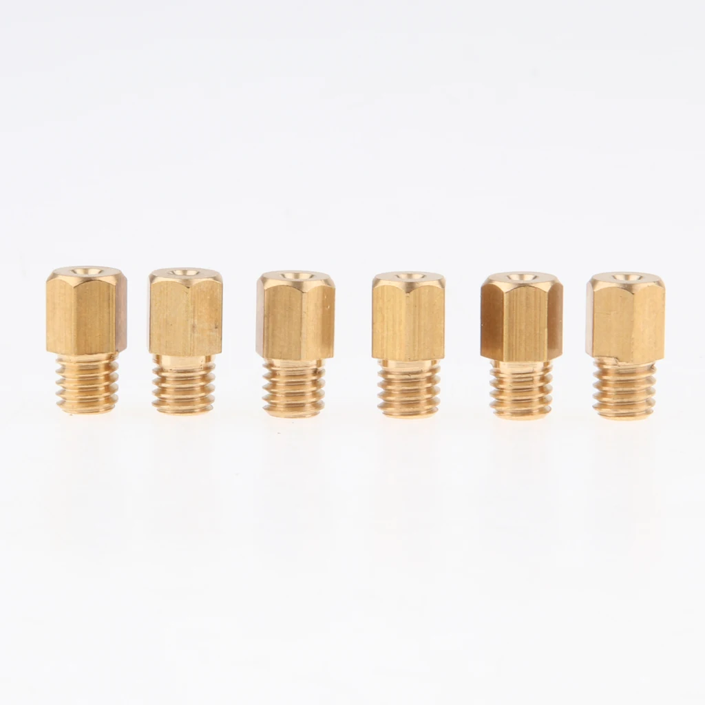 12x Motorcycle Carburetor Hex Head Main Jet Set 100 110 120 130 140 150 160 170 180 190 200 210 Size - M5 Thread