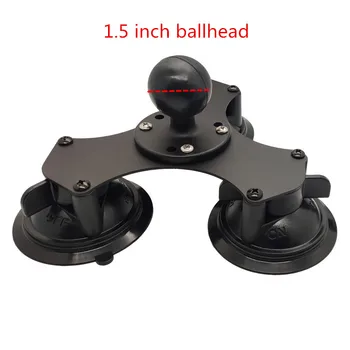 

Three Suction Base Car Window Twist Lock Suction Cup Base with 1.5 inch Ballhead for Gopro Camera Smartphone for Ram Mounts