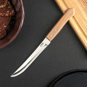 

Kitchen knife "Universal" chef, blade 15 cm, with a wooden handle